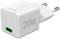 'Weißes Hama 20W USB-C Ladegerät mit grünem Anschluss. Kompakt und für schnelles Laden geeignet.'