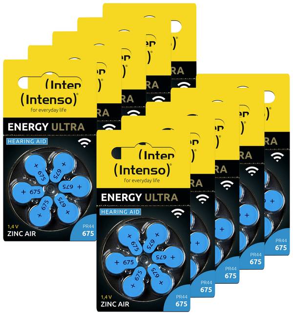 Intenso Hörgerätebatterie PR44-675 1.45 V 60 St. 540 mAh Zink-Luft 7504446MP