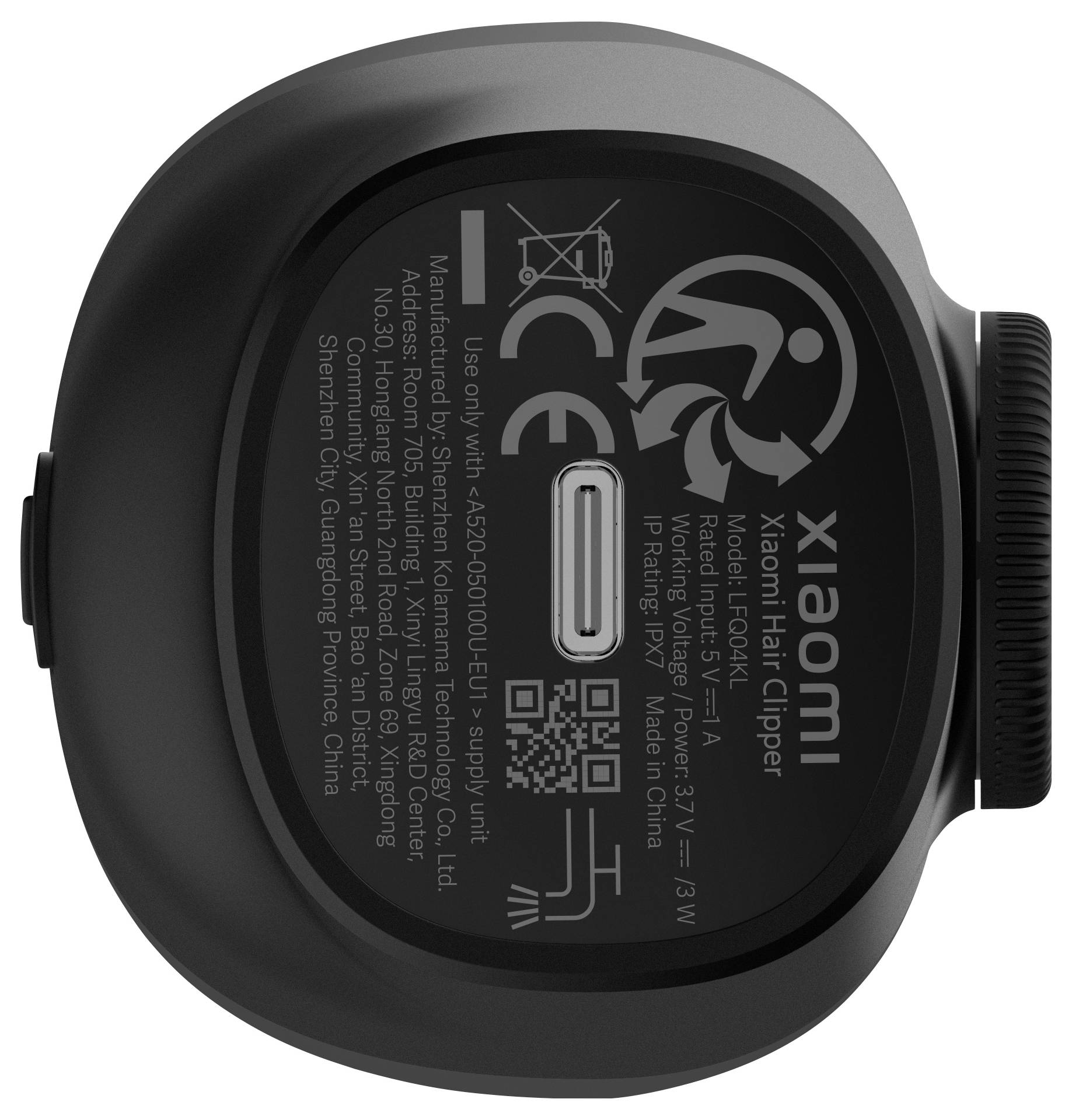Xiaomi LFQ04KL Haarschneider abwaschbar Schwarz-4