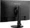 Ein schwarzer Computermonitor von ViewSonic, rückseitig abgebildet, auf einem stabilen Standfuß.