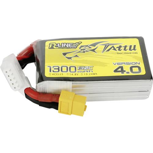 Tattu Modellbau-Akkupack (LiPo) 14.8 V 1300 mAh Zellen-Zahl: 4 130 C Block XT60