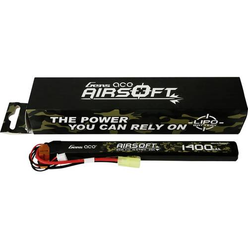 Gens ace Modellbau-Akkupack (LiPo) 11.1 V 1400 mAh Zellen-Zahl: 3 25 C Flat Mini-Tamiya