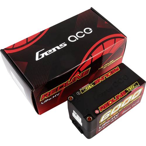 Gens ace Modellbau-Akkupack (LiPo) 15.2 V 6000 mAh Zellen-Zahl: 4 130 C Box Hardcase 5 mm Buchse