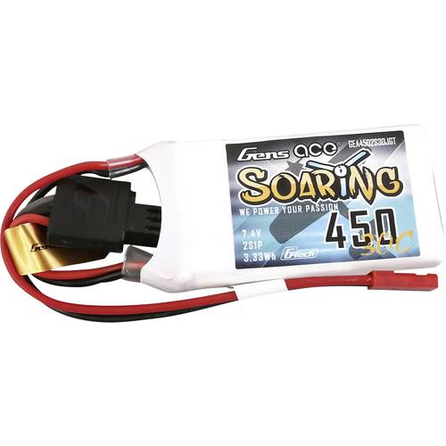 Gens ace Modellbau-Akkupack (LiPo) 7.4 V 450 mAh Zellen-Zahl: 2 30 C Block JST-SYP