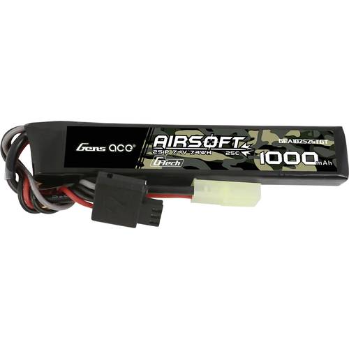 Gens ace Modellbau-Akkupack (LiPo) 7.4 V 1000 mAh Zellen-Zahl: 2 25 C Block Mini-Tamiya
