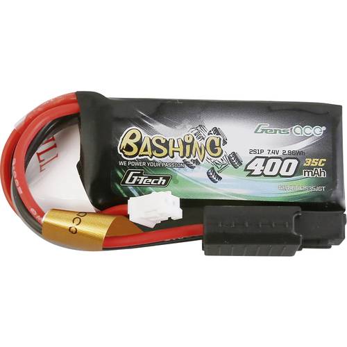 Thumbnail - Gens ace Modellbau-Akkupack (LiPo) 7.4 V 400 mAh Zellen-Zahl: 2 35 C Block JST PHR-3P