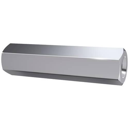 Axxatronic II-ST-4-7-12 Innen-Innen Abstandsbolzen (L) 12 mm M4 Stahl verzinkt 1 St.