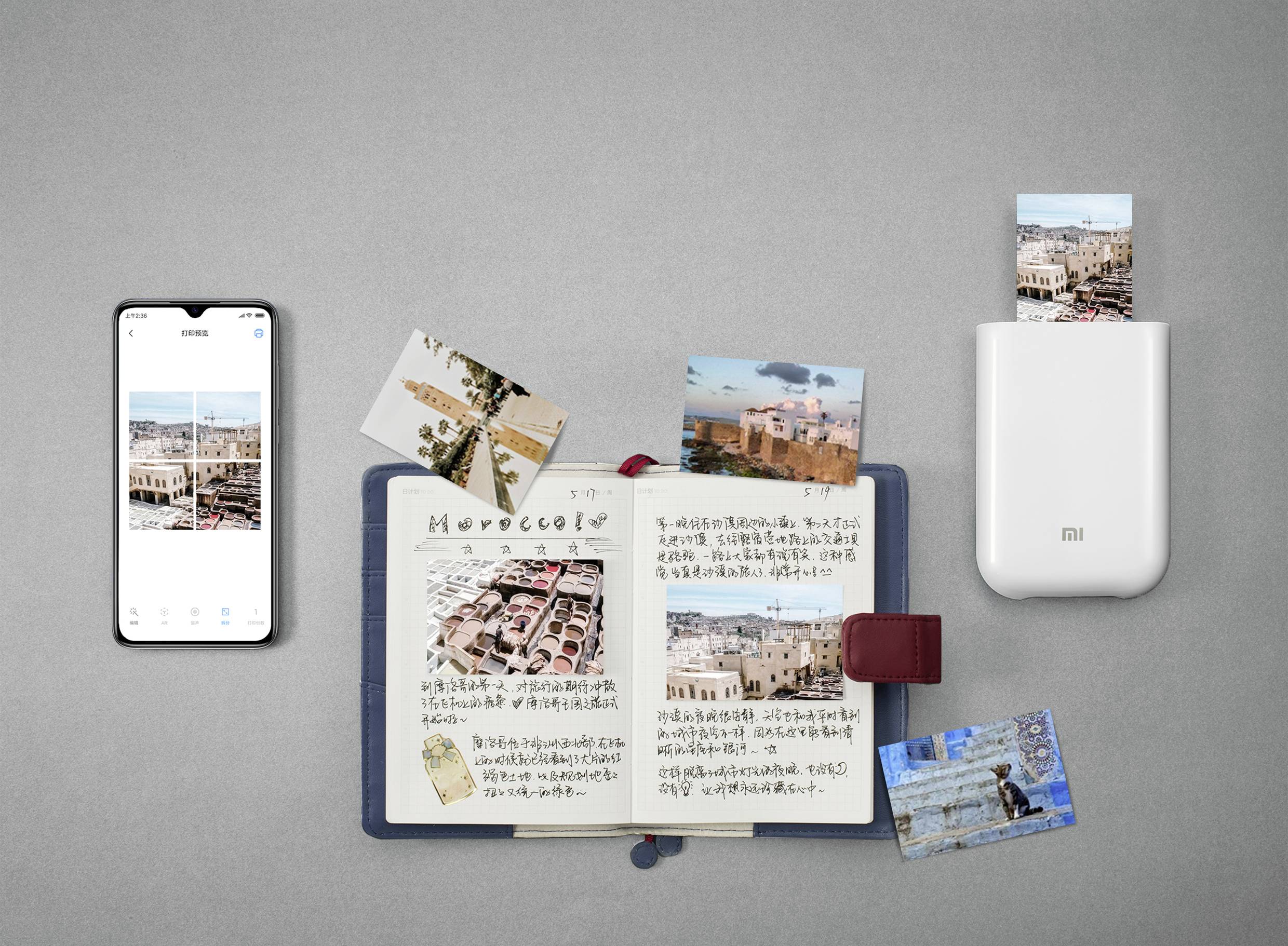 Xiaomi TEJ4019GL Zero Ink 26658 Fotopapier 50 x 76 mm 287 g/m² 1 St. Selbstklebend, Glänzend-4