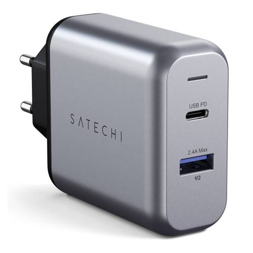 Satechi ST-MCCAM-EU USB Ladegerät 30 W 1x USB-A, 1x USB-C® USB PD Anthrazit