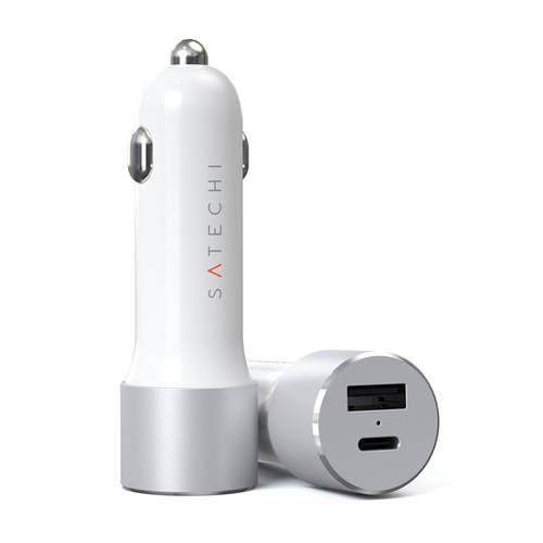 Thumbnail - Satechi ST-TCPDCCS Ladeadapter 72 W 1x USB-A, 1x USB-C® Silber Innenbereich