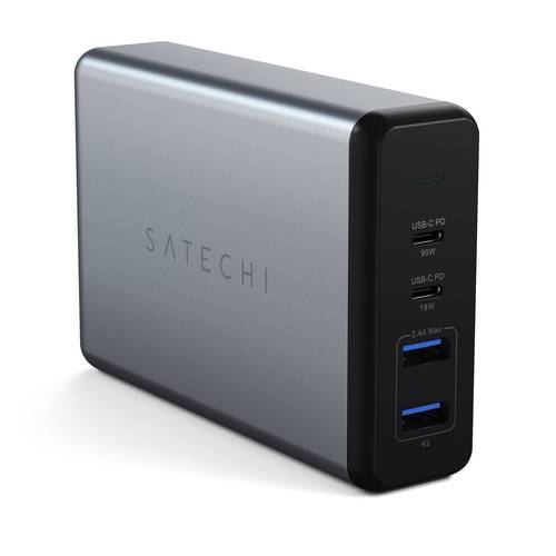 Satechi ST-TC108WM USB Ladegerät 108 W 2x USB-A, 2x USB-C® USB PD Anthrazit Innenbereich
