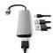 Ein USB-C-Hub mit mehreren Anschlüssen, darunter HDMI, USB 3.0 und USB-C, bietet erweiterte Konnektivitätsoptionen für Geräte.