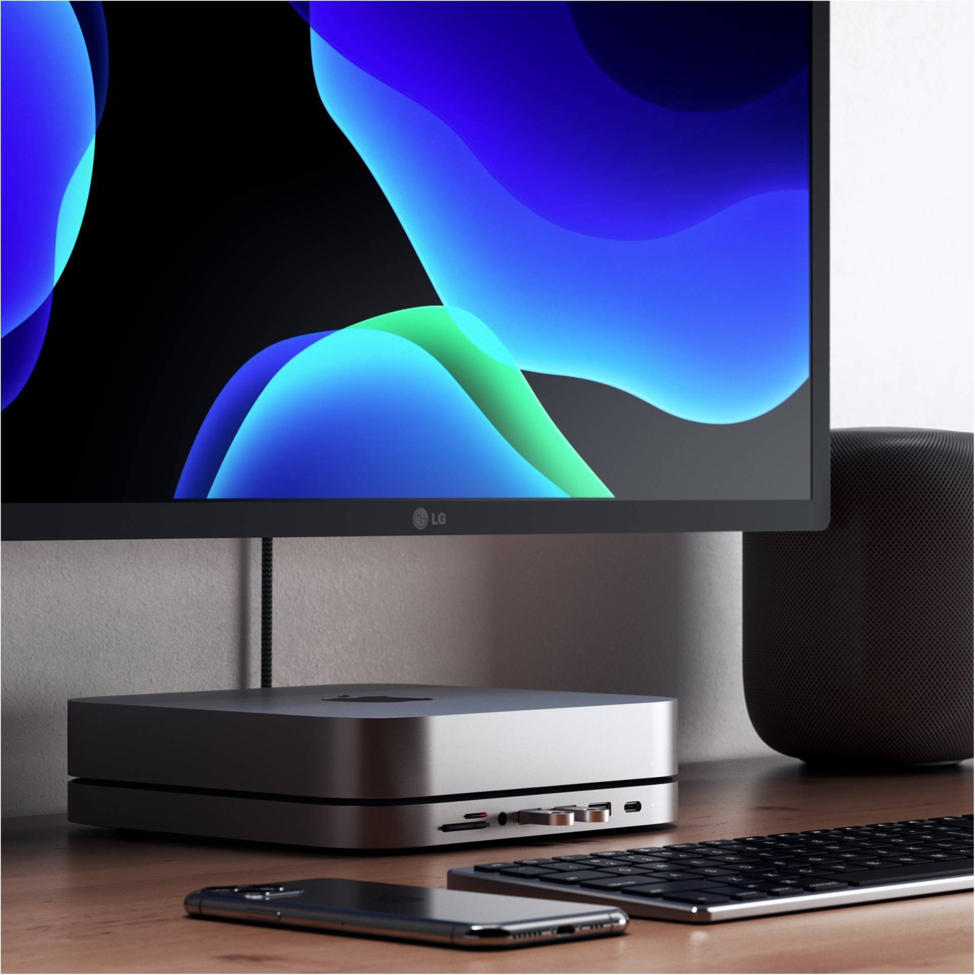 ST-ABHFM Type-C Aluminium Stand & Hub - Dockingstation - USB-C - für Apple Mac m-12