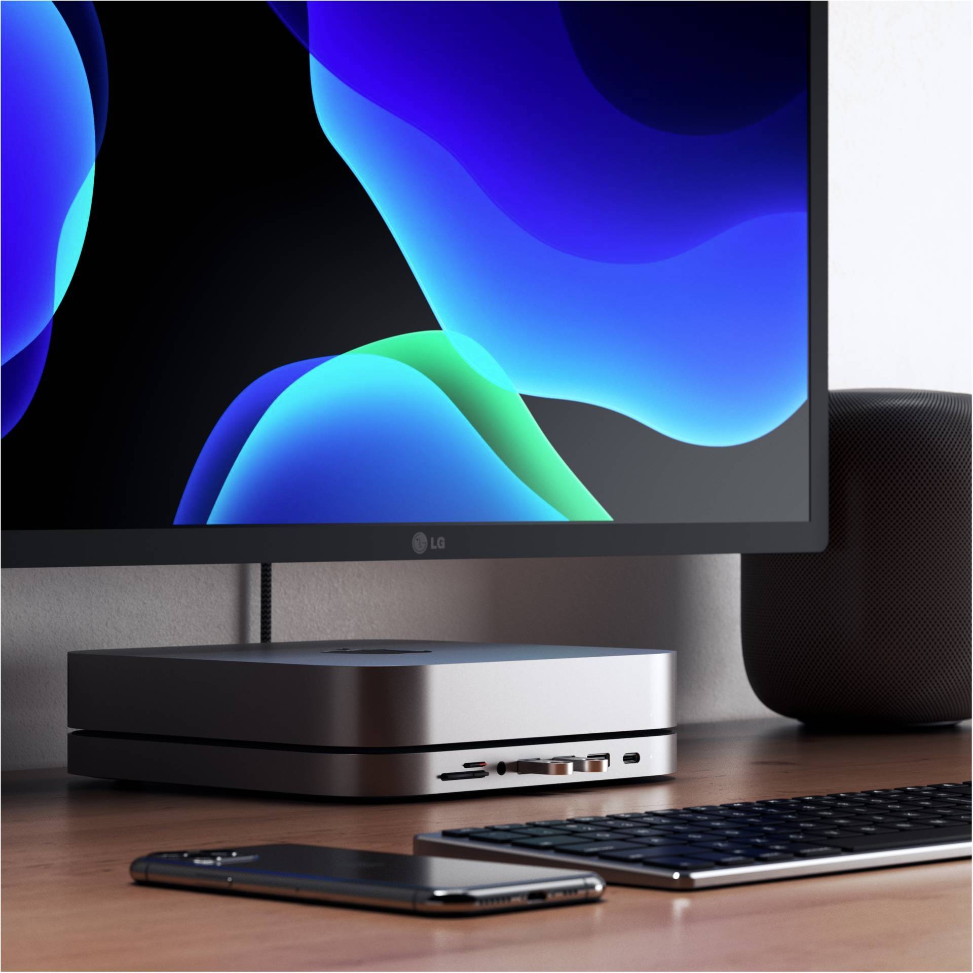 ST-ABHFM Type-C Aluminium Stand & Hub - Dockingstation - USB-C - für Apple Mac m-13