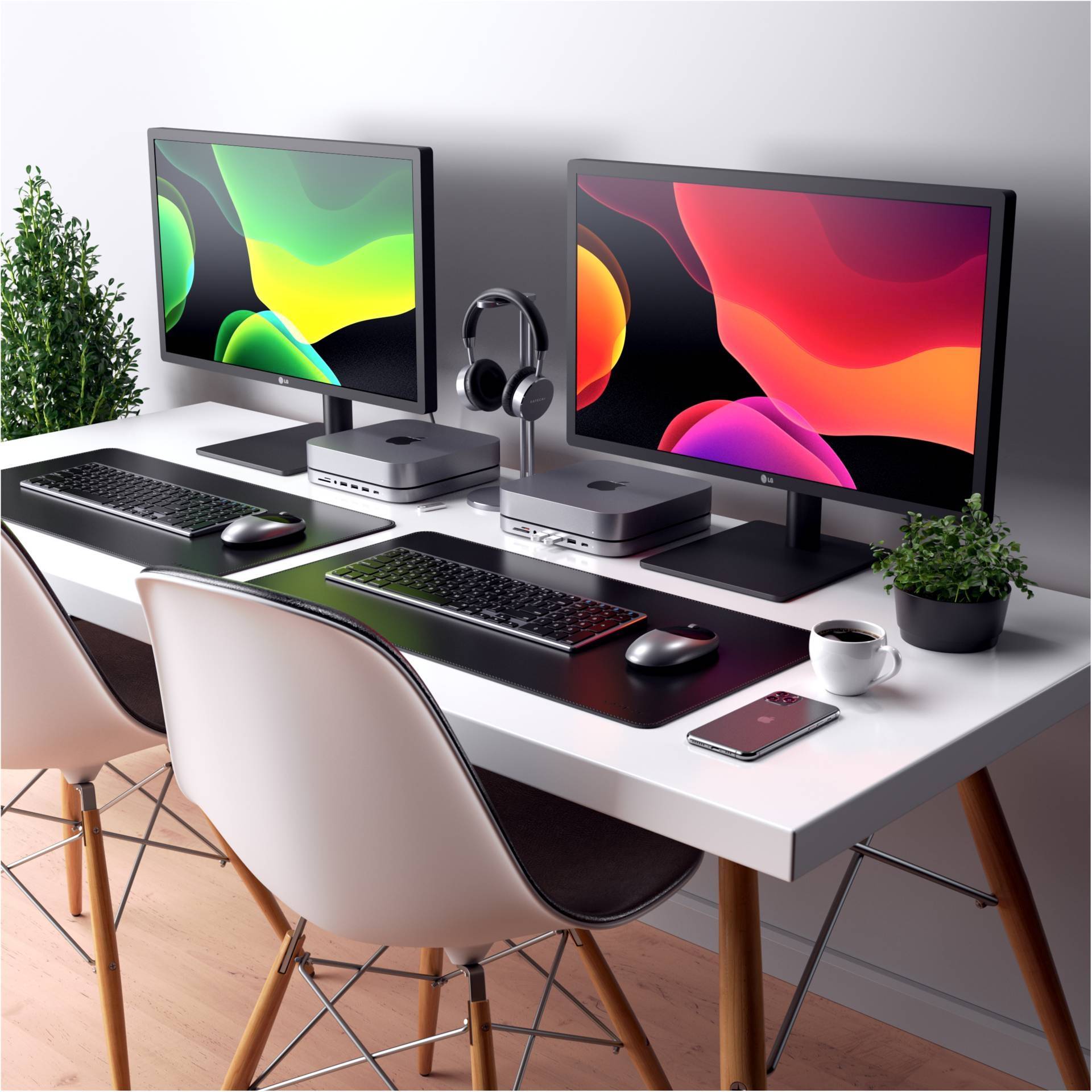 ST-ABHFM Type-C Aluminium Stand & Hub - Dockingstation - USB-C - für Apple Mac m-19