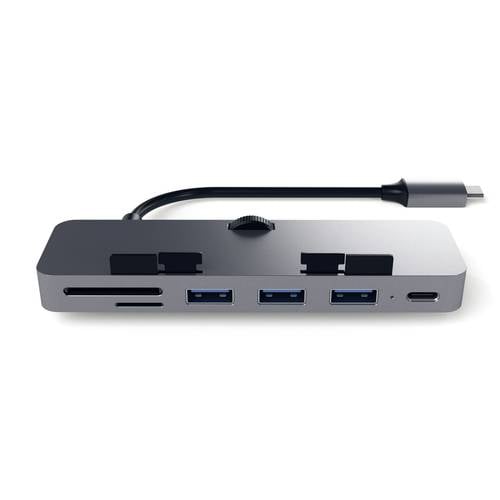 Satechi Clamp Hub Pro USB-Kombi-Hub Spacegrau