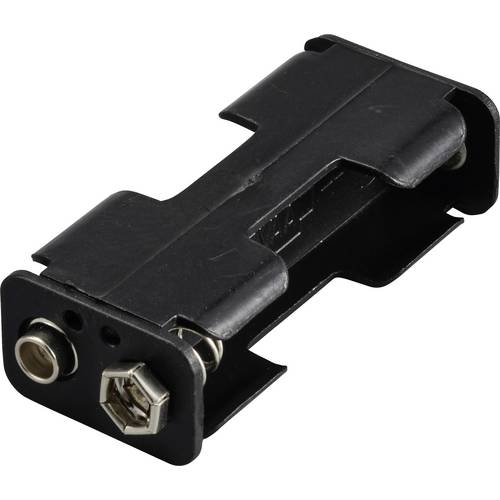 TRU COMPONENTS TC-13220508 Batteriehalter 2x Mignon (AA) Druckknopfanschluss (L x B x H) 60 x 17 x 26 mm