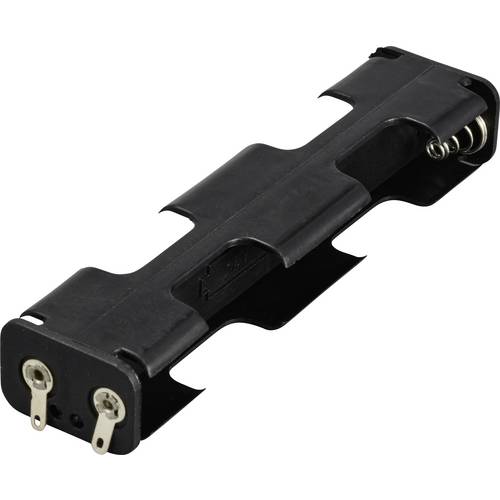 TRU COMPONENTS TC-13220548 Batteriehalter 4x Mignon (AA) Lötanschluss (L x B x H) 108 x 17 x 26 mm