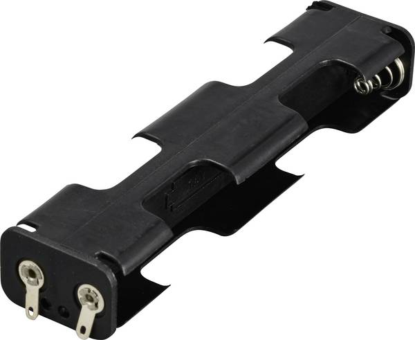 TRU COMPONENTS TC-13220548 Batteriehalter 4x Mignon (AA) Lötanschluss (L x B x H) 108 x 17 x 26 mm