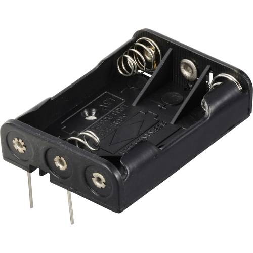 TRU COMPONENTS TC-13220580 Batteriehalter 3x Micro (AAA) Kontaktpole (L x B x H) 52 x 37 x 13 mm