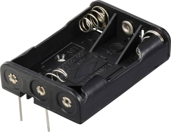 TRU COMPONENTS TC-13220580 Batteriehalter 3x Micro (AAA) Kontaktpole (L x B x H) 52 x 37 x 13 mm