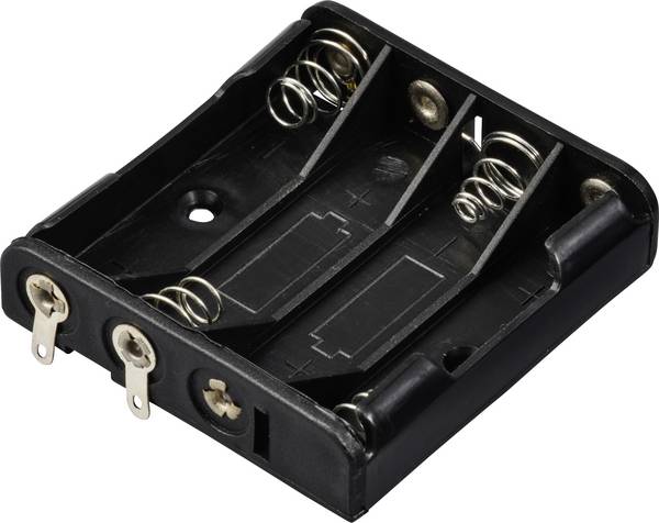 TRU COMPONENTS TC-13220584 Batteriehalter 4x Micro (AAA) Lötanschluss (L x B x H) 52 x 49 x 13 mm