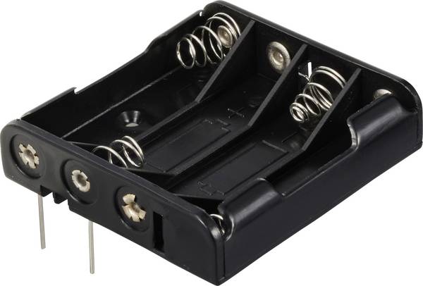 TRU COMPONENTS TC-13220588 Batteriehalter 4x Micro (AAA) Kontaktpole (L x B x H) 52 x 49 x 13 mm