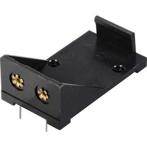TRU COMPONENTS TC-13220596 Batteriehalter 1x 9 V Block Kontaktpole (L x B x H) 55 x 31 x 21 mm