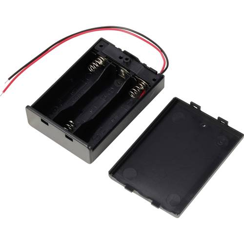 TRU COMPONENTS TC-13220628 Batteriehalter 3x Mignon (AA) Kabel (L x B x H) 70 x 49 x 19 mm