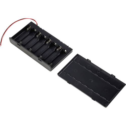 TRU COMPONENTS TC-13220648 Batteriehalter 8x Mignon (AA) Kabel (L x B x H) 127 x 71 x 19 mm