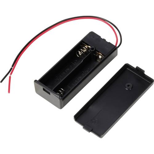 TRU COMPONENTS TC-13220664 Batteriehalter 2x Micro (AAA) Kabel (L x B x H) 64 x 26 x 18 mm