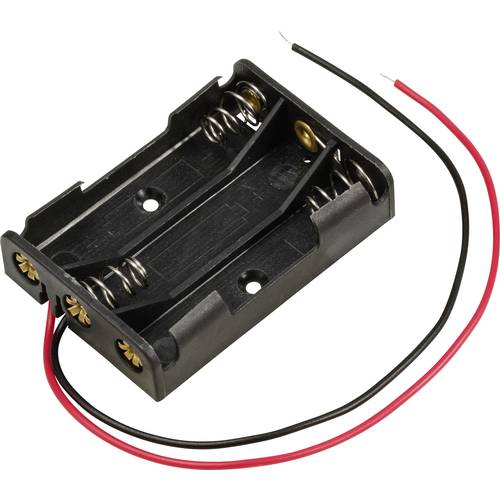 TRU COMPONENTS TC-13220668 Batteriehalter 3x Micro (AAA) Kabel (L x B x H) 51 x 35 x 12 mm