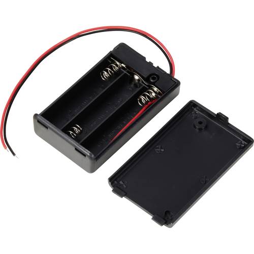 TRU COMPONENTS TC-13220672 Batteriehalter 3x Micro (AAA) Kabel (L x B x H) 63 x 37 x 17 mm