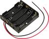 TRU COMPONENTS TC-13220676 Batteriehalter 4x Micro (AAA) Kabel (L x B x H) 51 x 47 x 12 mm