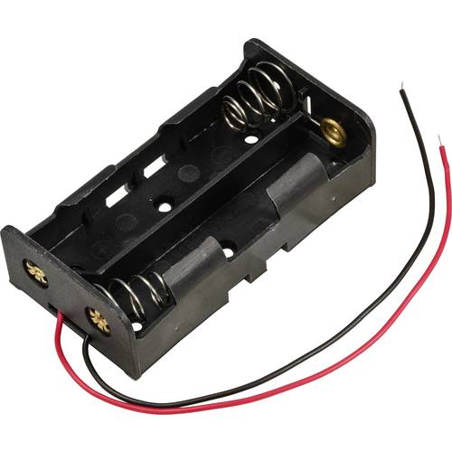 TRU COMPONENTS TC-13220700 Batteriehalter 2x 18650 Kabel (L x B x H) 76 x 40 x 21 mm