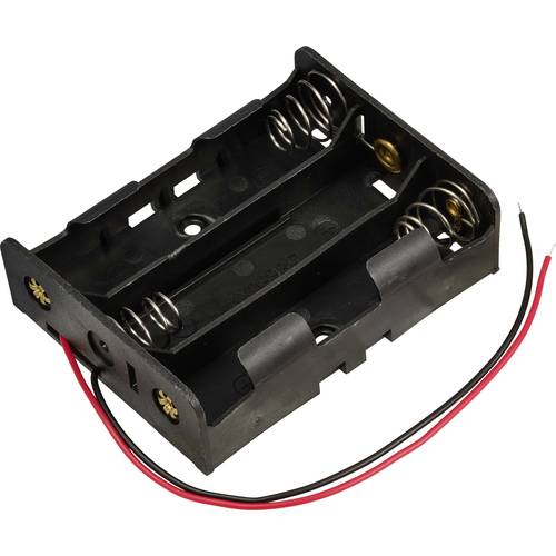 TRU COMPONENTS TC-13220708 Batteriehalter 3x 18650 Kabel (L x B x H) 76 x 59 x 21 mm