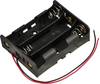 TRU COMPONENTS TC-13220708 Batteriehalter 3x 18650 Kabel (L x B x H) 76 x 59 x 21 mm