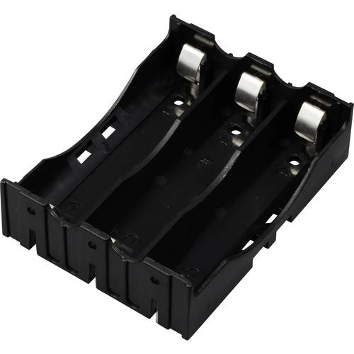 TRU COMPONENTS TC-13220712 Batteriehalter 3x 18650 Kontaktpole (L x B x H) 78 x 60 x 21 mm