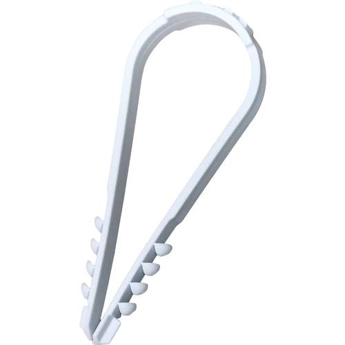 N & L Dübelklemmschelle 8-28mm Befestigungsschelle steckbar 502STN für Steckmontage im Mauerwerk, mit Steckdübel, UV-sta...