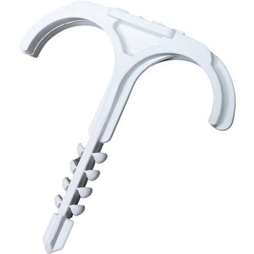 N & L Doppelsteckschelle 12-25mm Befestigungsschelle steckbar 521STN für Steckmontage im Mauerwerk, mit Steckdübel, UV-s...