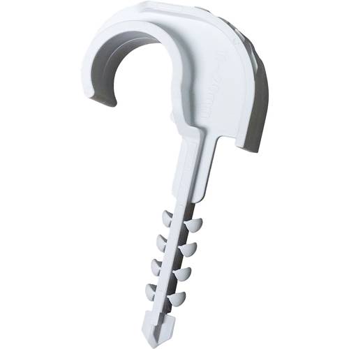 N & L Einzelsteckschelle 16-20mm Befestigungsschelle steckbar 530STN für Steckmontage im Mauerwerk, mit Steckdübel, UV-s...