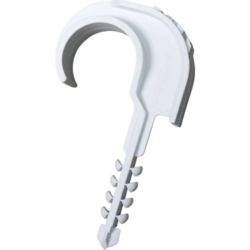 N & L Einzelsteckschelle 20-25mm Befestigungsschelle steckbar 531STN für Steckmontage im Mauerwerk, mit Steckdübel, UV-s...