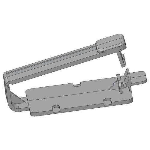 N & L Kabelhalter Befestigungsclip selbstklebend 555ST halogenfrei, UV-stabilisiert Hellgrau 100 St.