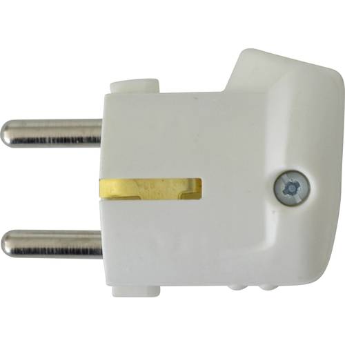 N & L 10931 Schutzkontakt-Winkelstecker Kunststoff 230 V Weiß
