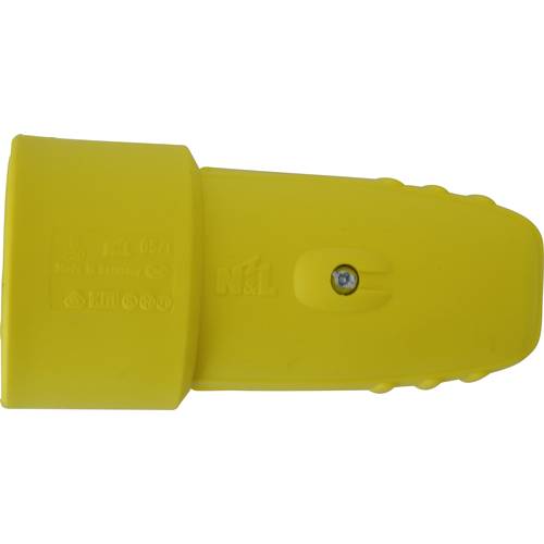 N & L 17129 Schutzkontaktkupplung Gummi 230 V Gelb IP20