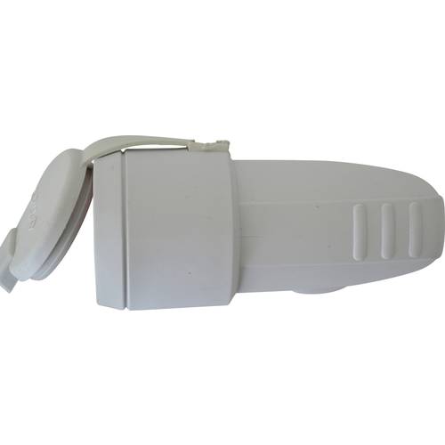 N & L 26705 Schutzkontaktkupplung Gummi 230 V Grau IP44