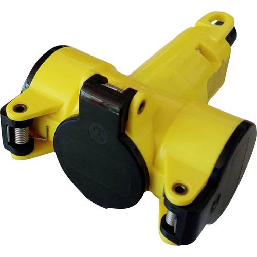 N & L 10192 3fach-Kupplung Thermoplast 230 V Gelb IP20