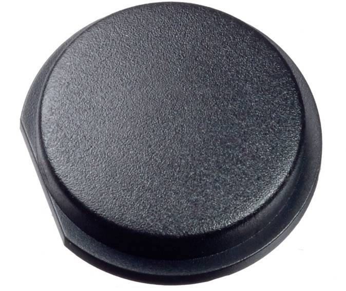 MEC 10U09 10U Series Abdeckkappe rund Schwarz 1 St.