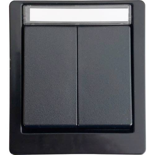 N & L 27612 Serienschalter Komplett Aufputz Schwarz 1 St.