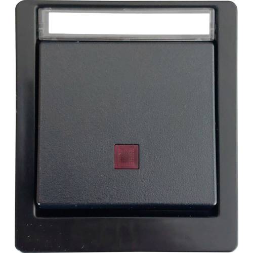 N & L 27615 Kontrollschalter Komplett Aufputz Schwarz 1 St.